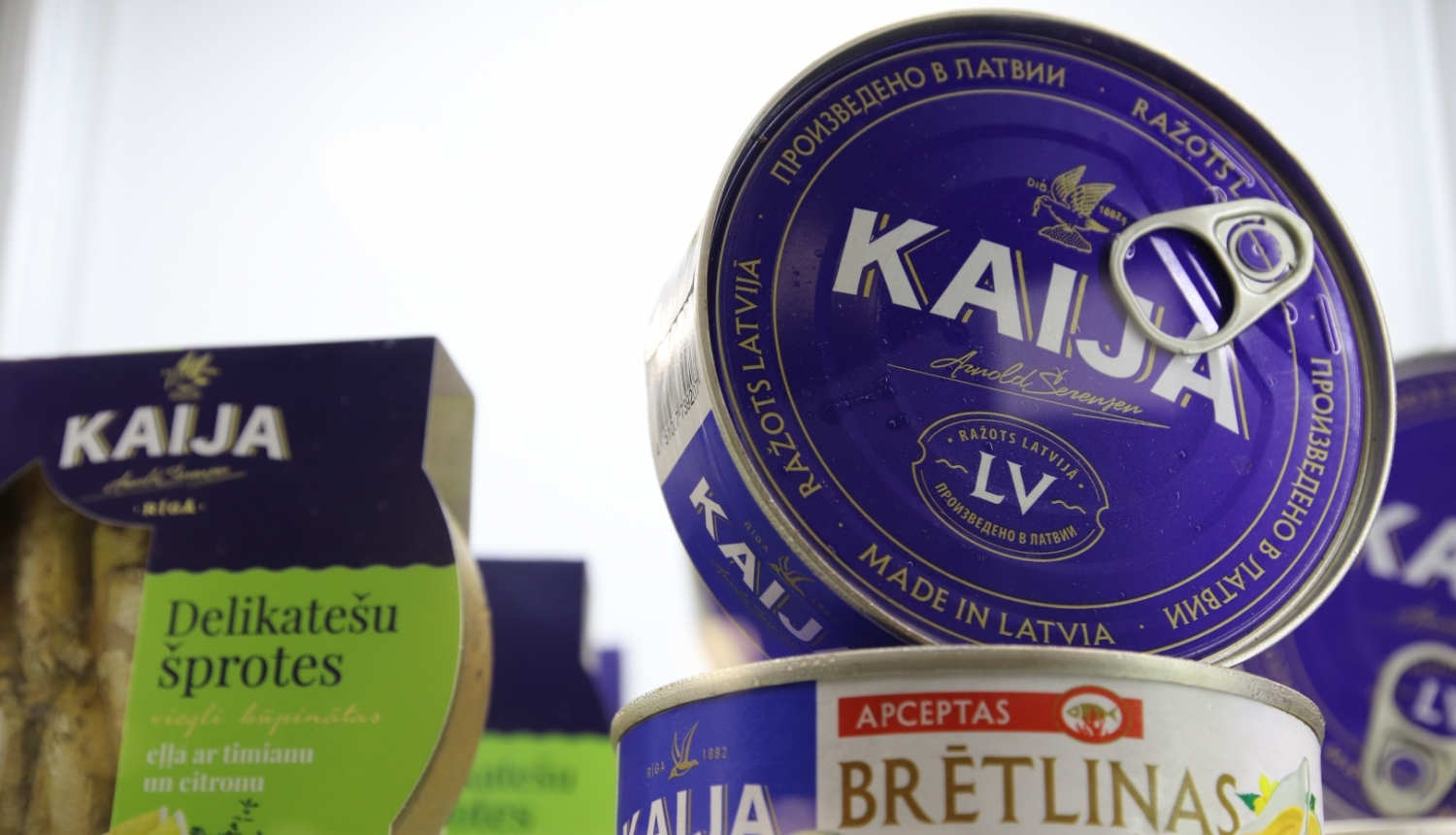 Zivju pārstrādes un konservu ražošanas un uzņēmuma SIA "Karavela" produkcija "Kaija"